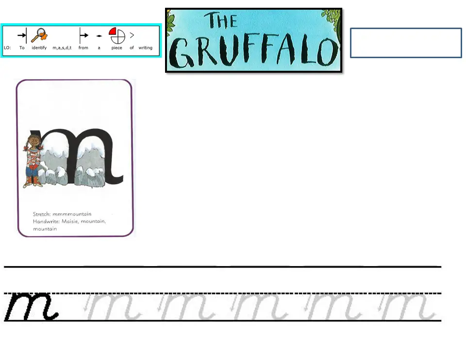 Gruffalo Free Phonics Read Write Inc worksheet