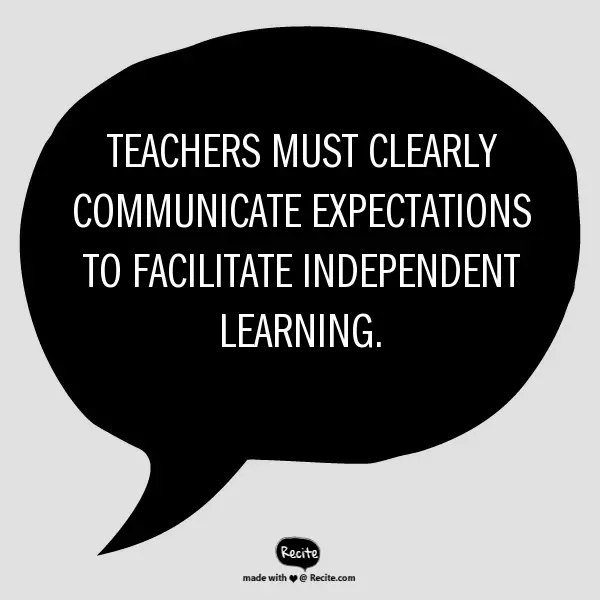 teachers independent learning quote Special Education