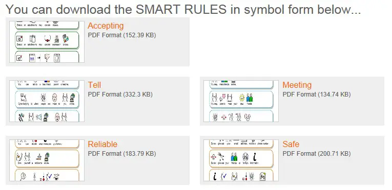 SMART Rules Online Safety SEN Version