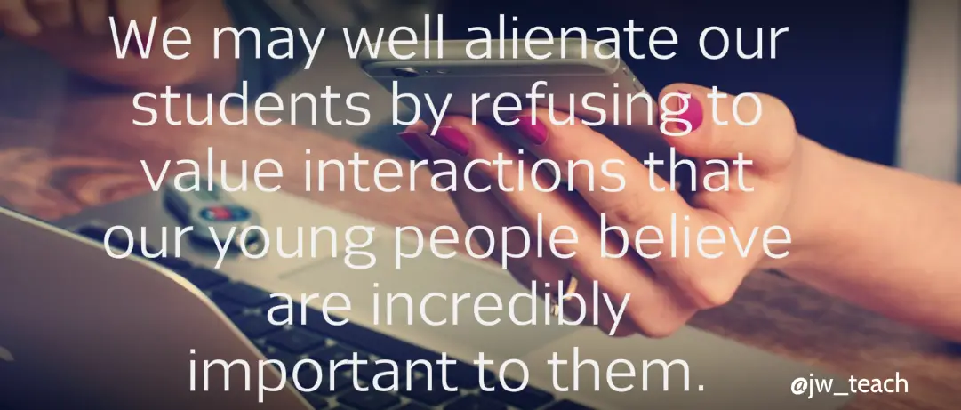 quote about online interactions SEN online safety