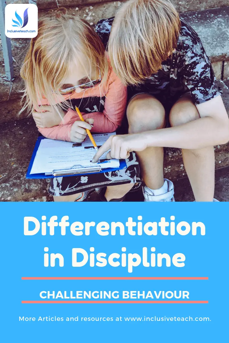 Differentiation in Discipline no to zero tolerance behaviour policy