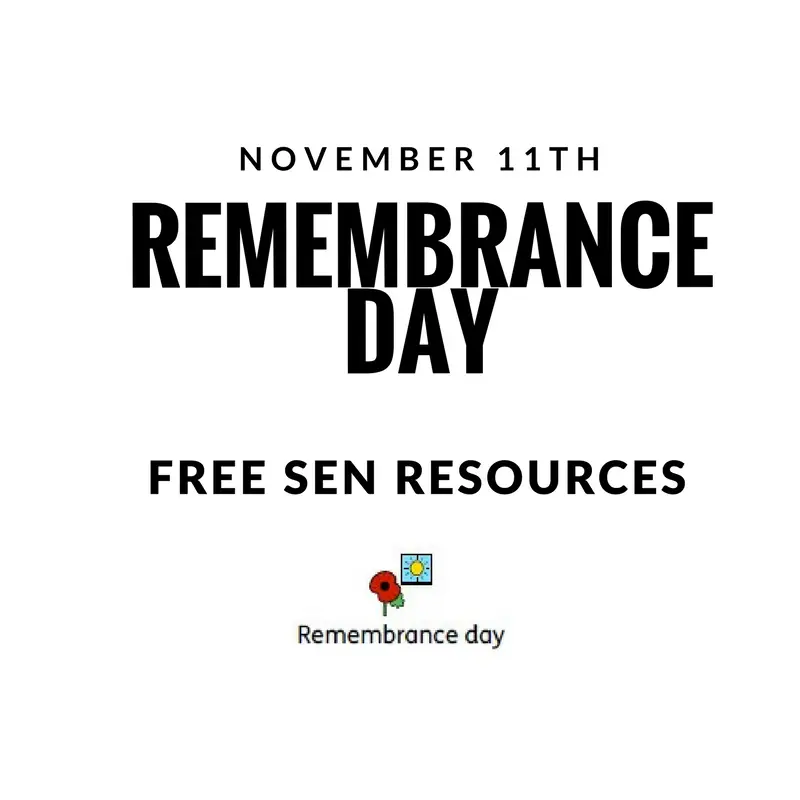 Remembrance Day: Free SEN resources