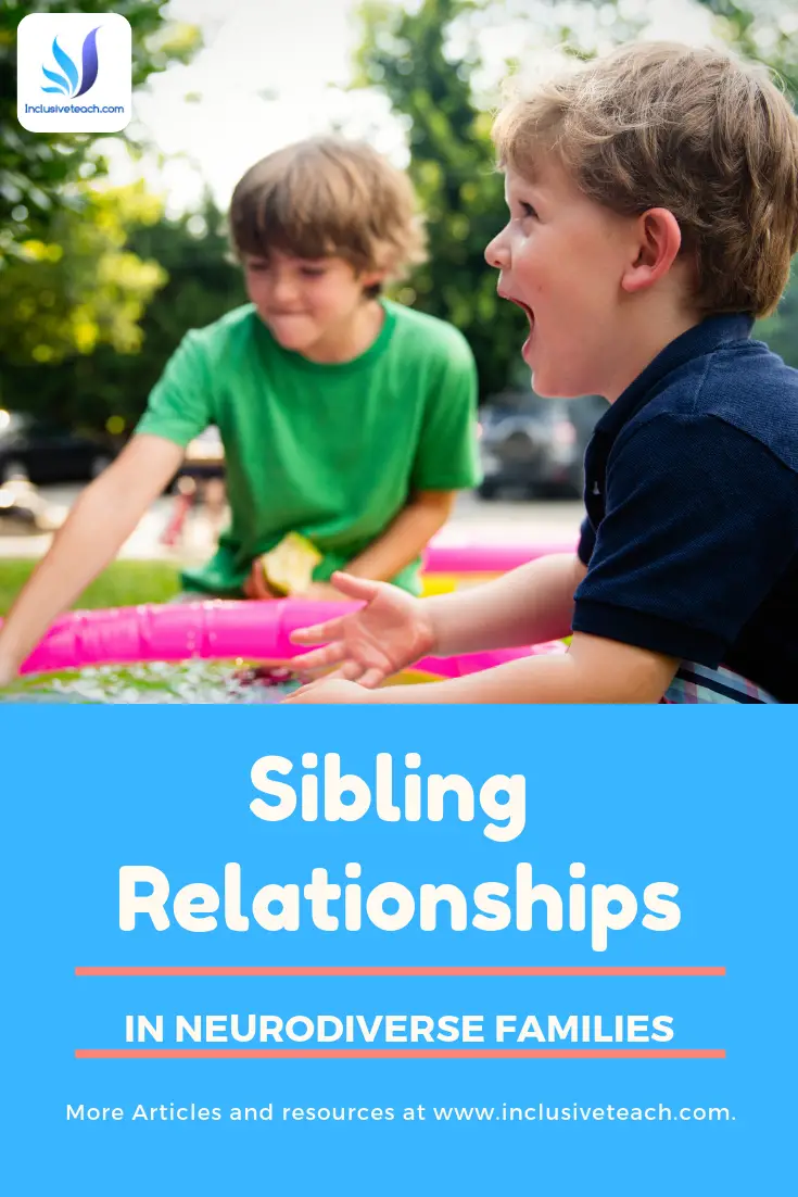 An article on Sibling relationships in Neurodiverse families Autistic research
