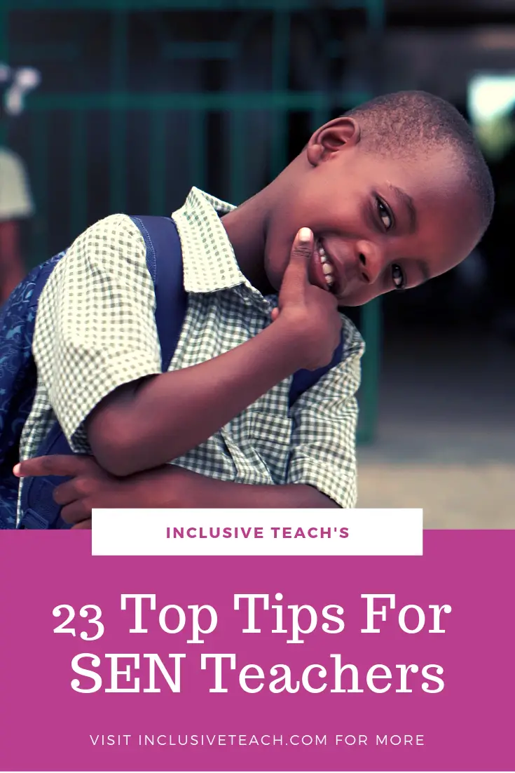 Pinterest graphic - Top Tips for SEND teachers