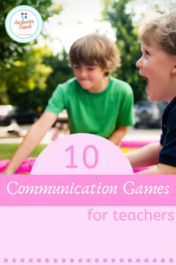 10 communication games for teachers graphic AAC
