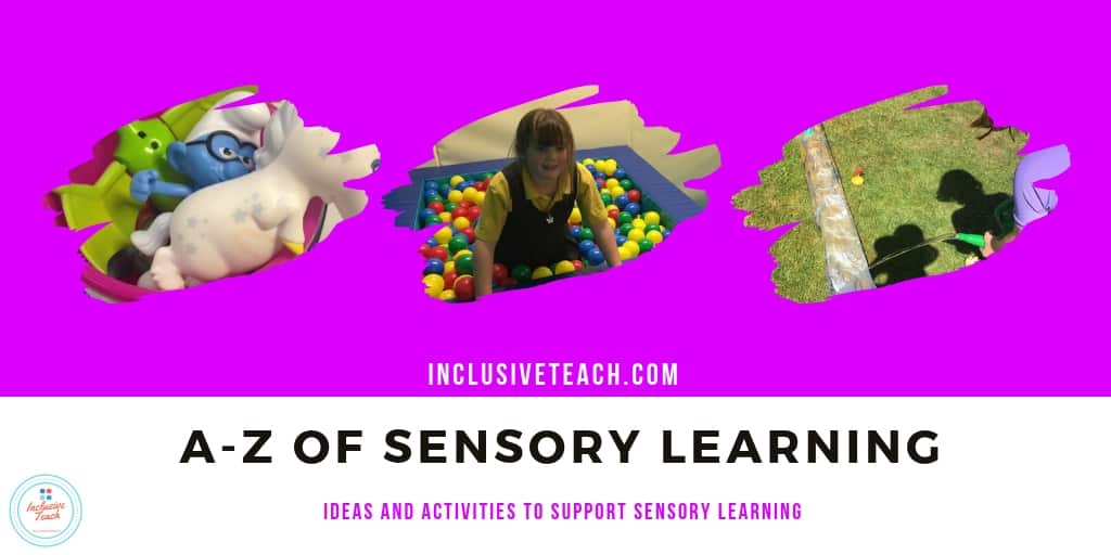 A-Z of sensory learning activities