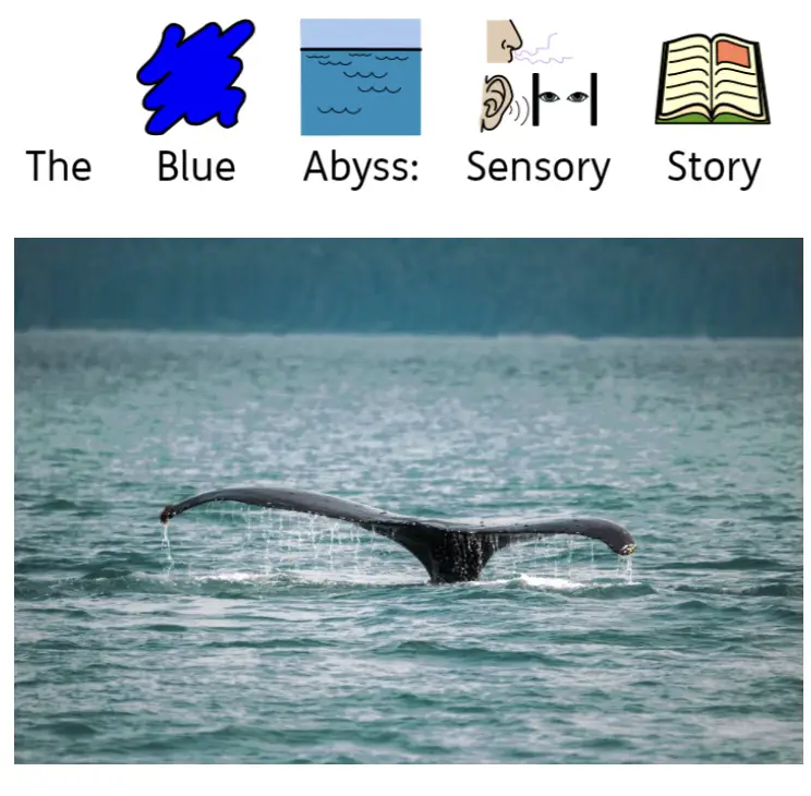 The Blue abyss A Sensory Story book cover