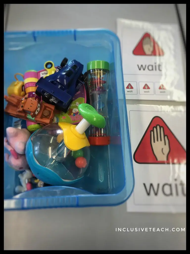 Wait box teaching autistic children to wait