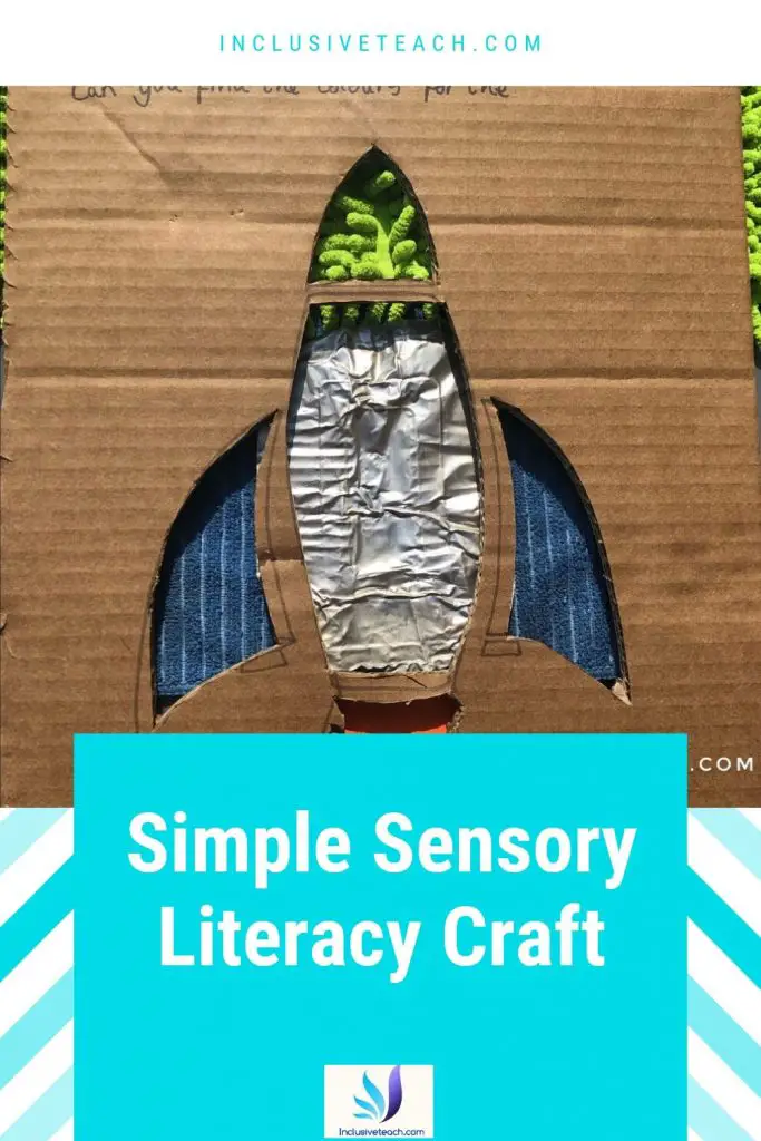 Simple sensory craft idea. Tactile story ideas.