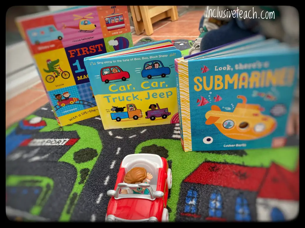 Transport books for early years. Car, car, truck, jeep 