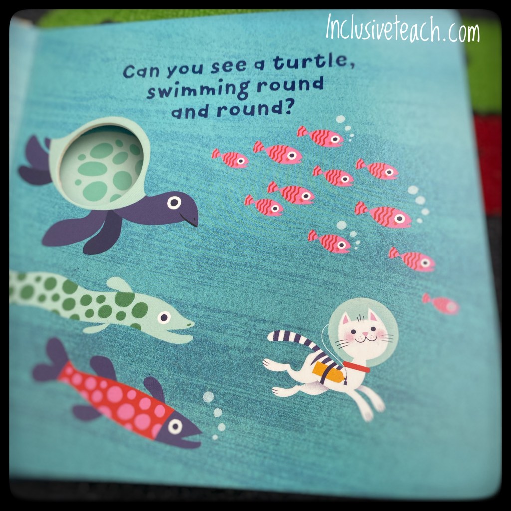 Fish and sea turtles baby book