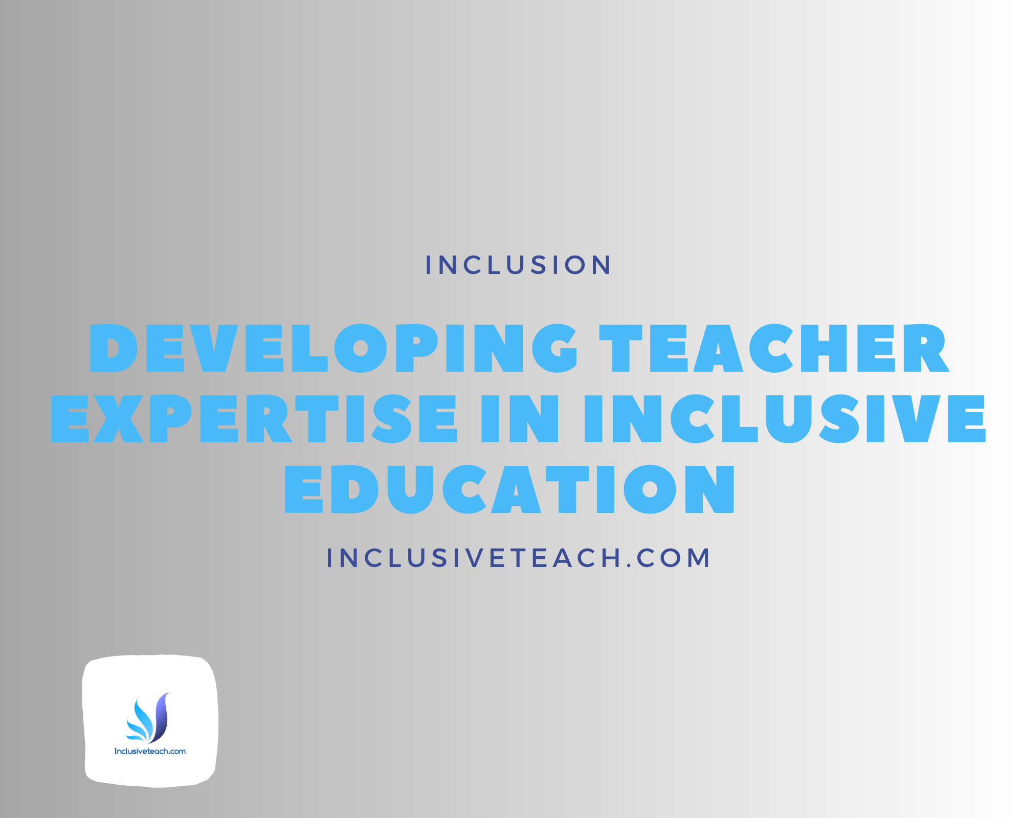 Developing Teacher Expertise in Inclusive Education – Special Education ...