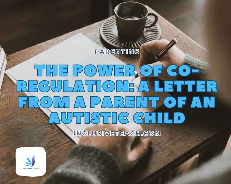The Power of Co-Regulation: A Letter from a Parent of an Autistic Child