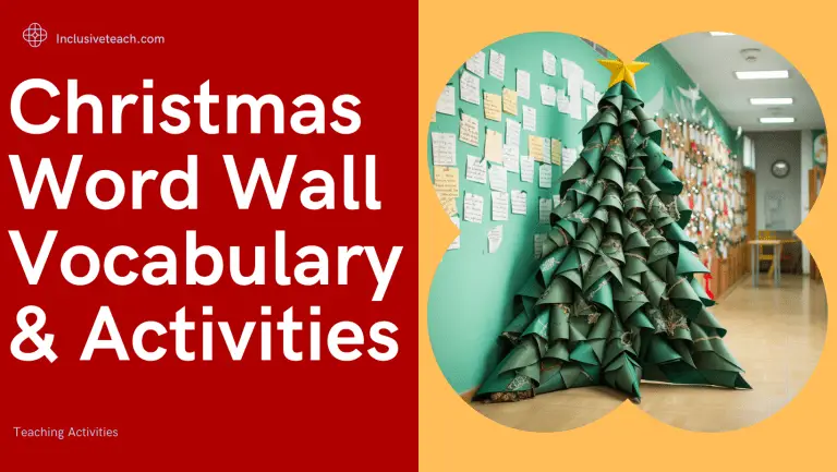 Christmas Word Wall Vocabulary List