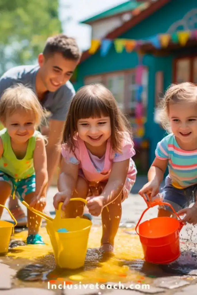 Toddler water play activities EFYS Outdoor sensory