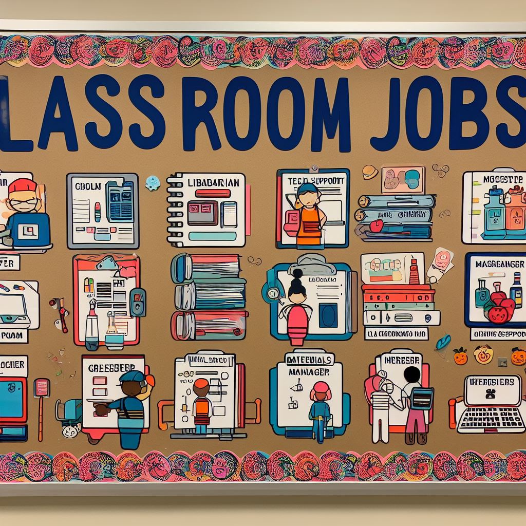 Assigning Classroom Jobs for Students Pinterest Graphic