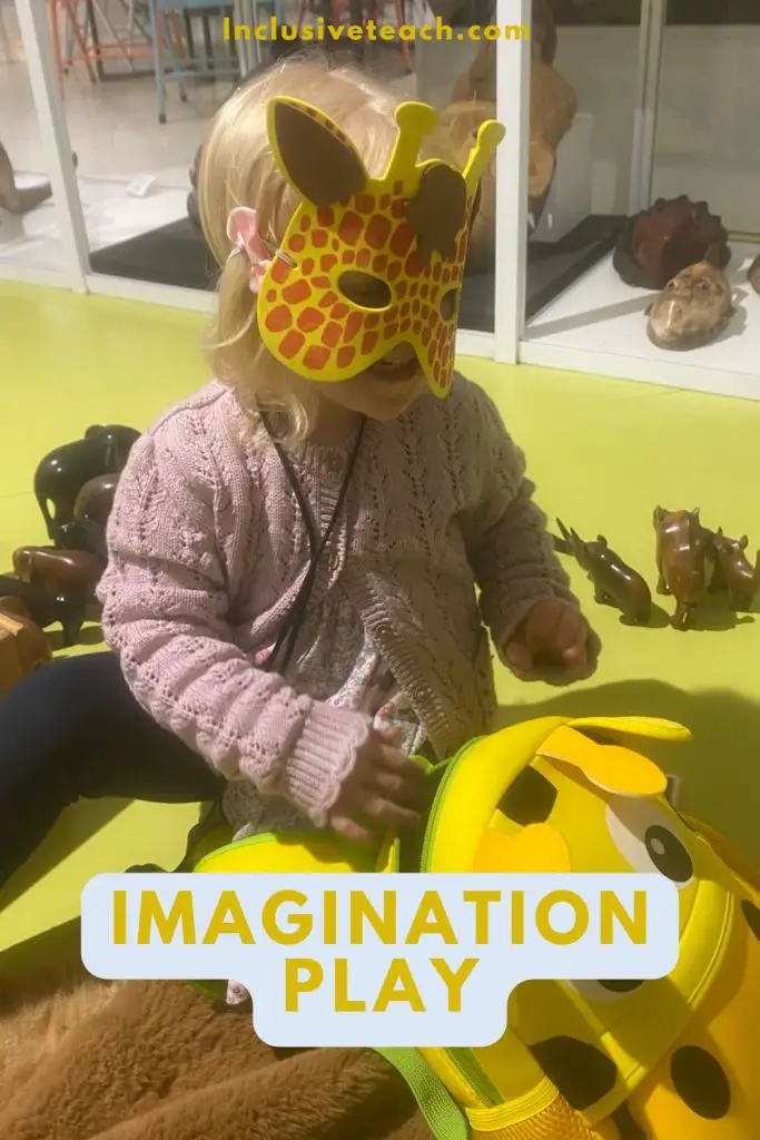 Imagination Play - Child dressed up as an animal