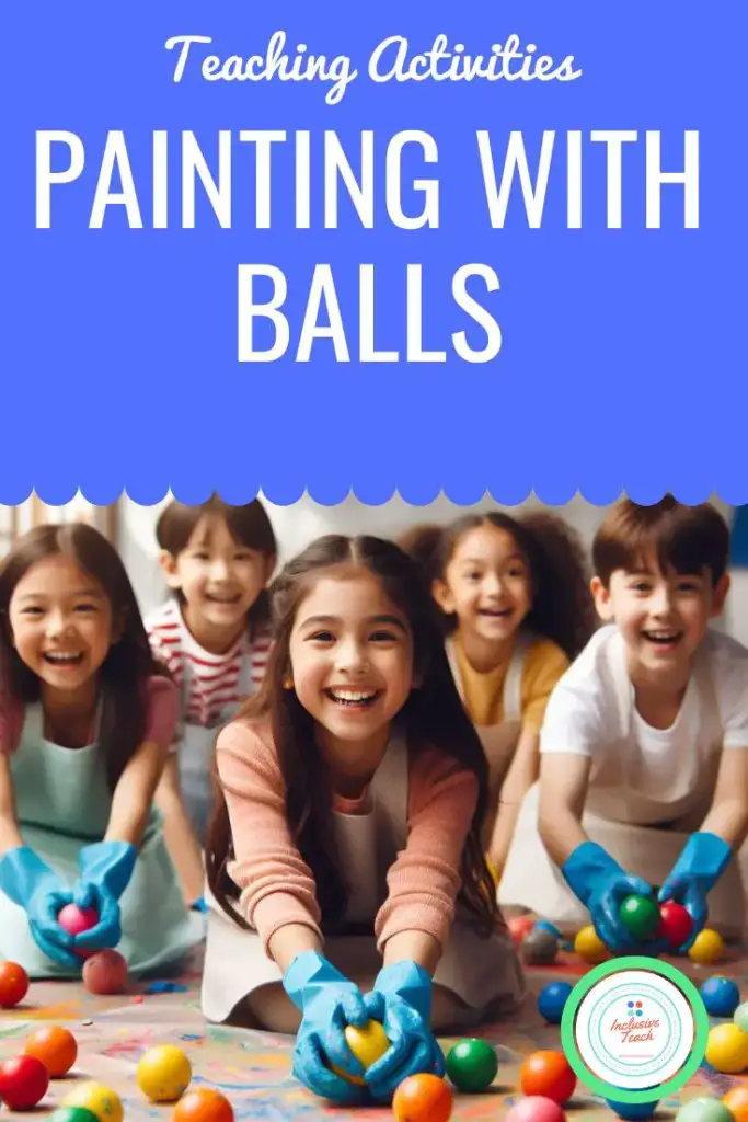 Painting with balls pinterest graphic