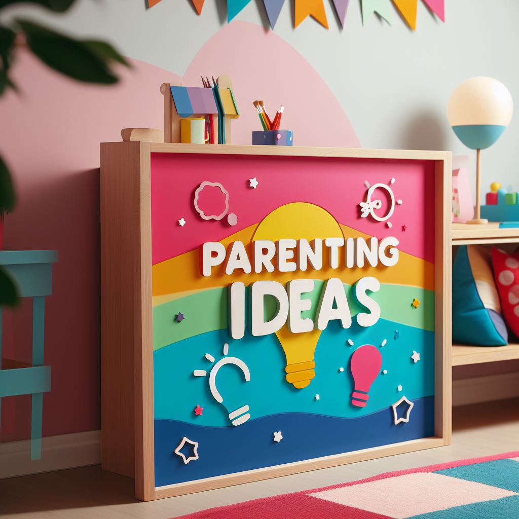 Parenting ideas vibrant sign in playroom