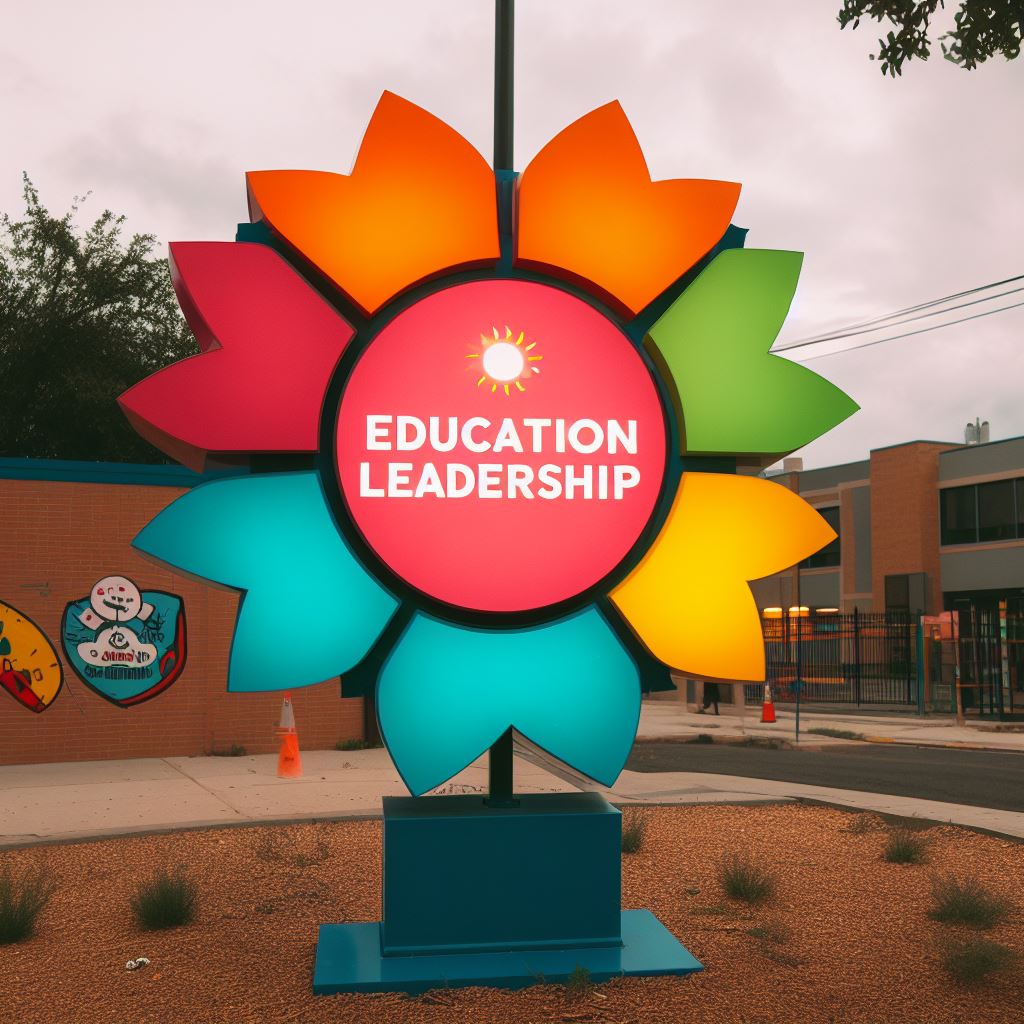 Education Leadership Sign