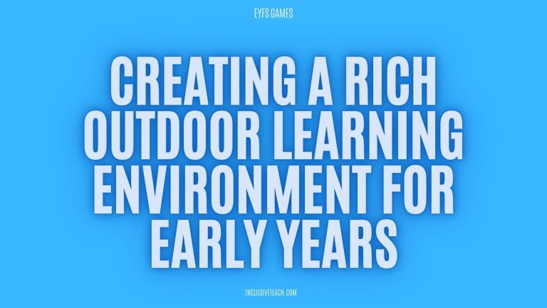 8 Essential Early Years Outdoor Areas