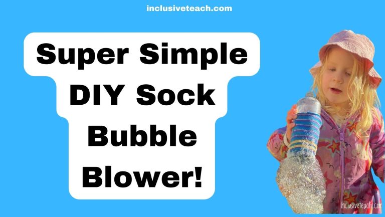 Super Simple DIY Sock Bubble Blower!