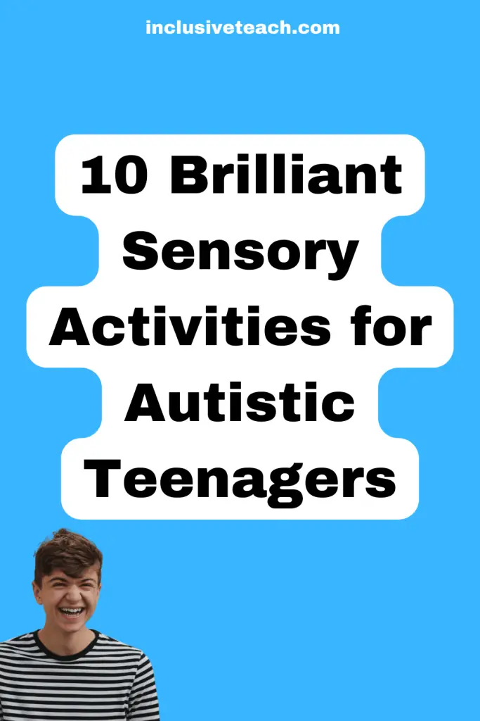 sensory activities, autistic teenagers, sensory integration, sensory processing, sensory seeking, sensory avoidance, anxiety, stress, simple exercises, sensory circuits, Jean Ayres.